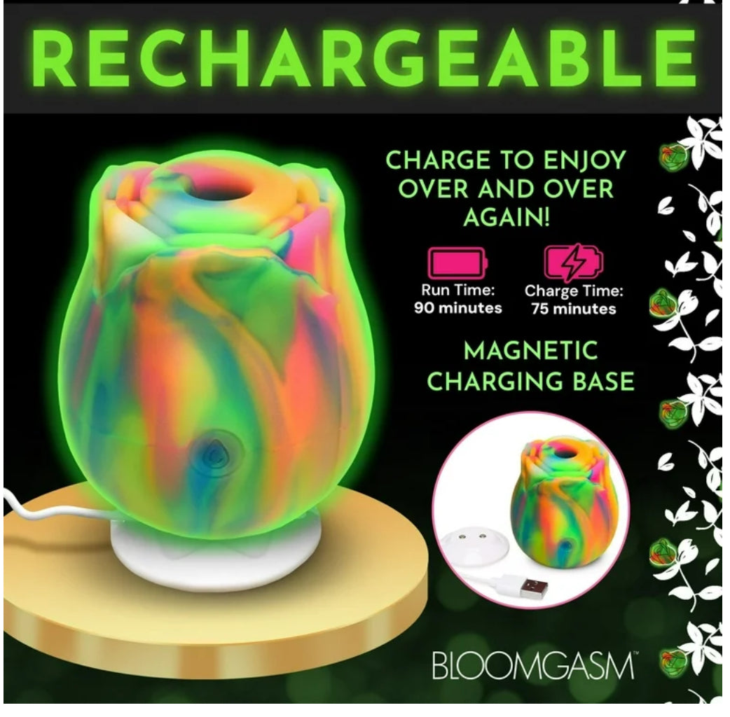 🌈 Rainbow Rose – Rechargeable Clitoral Vibrator