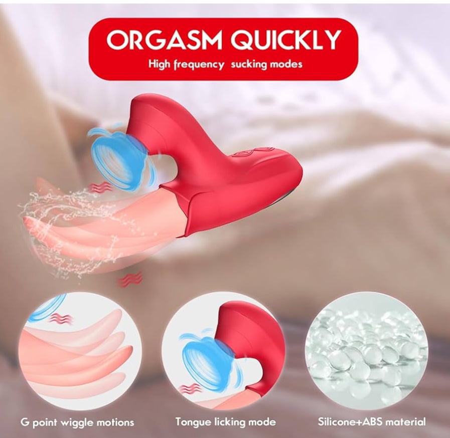 Simulated Licking Vibrator — Realistic Tongue-Style Clitoral Stimulator